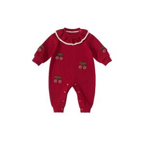 Sweet Ruffled Romper For Baby Girls
