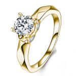 S925 Silver 3.1g 6mm D VVS1 Moissanite Solitaire Ring, GRA Certified US 5-8