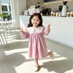 Girls' Long-sleeved Dress Without Hood
