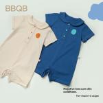 Short-sleeved One-piece Cotton A-grade Lapel