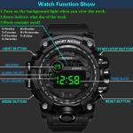 Men's Waterproof Sports Multifunctional Luminous Electronic Watch