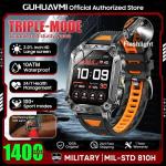 New Military 1400mAh Battery Smart Watch With LED Flashlight