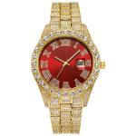 Men's Steel Strap Hip-hop Roman Quartz Watch