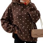 Women's Leopard-print Hooded Fleece-lined Sweatshirt