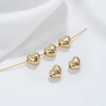 Double-sided Through-hole Heart Spacer Pendant For DIY Bracelet Jewelry