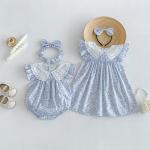 Summer Lightweight Baby Romper Summer Floral Fragments