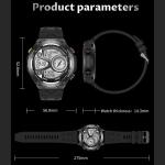 SENBONO GPS Smart Watch Men 1.45'' HD Screen Built-In GPS Altimeter Barometer Compass AI Voice Compatible With Android & IPhone