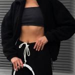Autumn And Winter New Sports Casual Polar Fleece Cardigan Sweater Suit