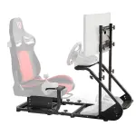Enhanced And Stable Racing Wheel Cockpit, Compatible With Fanatec, PXN, Thrustmaster, And Logitech Adjustable Driving Simulators, Excluding Handbrake, Pedals, And Monitor -No Self Pick Up