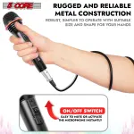 5Core Microphone Dynamic Mic Karaoke Singing Studio XLR Mics Handheld Microfono