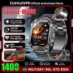 New Military 1400mAh Battery Smart Watch With LED Flashlight