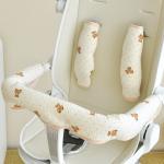 Babys Pure Cotton Thickened Stroller Pad Seat Cushion And Armrest Backrest