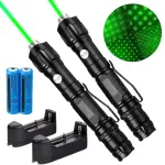 Green Laser Pointer Pen Astronomy Star Visible Beam Lazer&Battery&Charger
