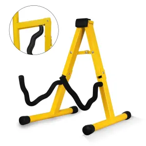 5 Core Guitar Stand A Shape Foam Arm Rubber Pad For Acoustic Electric Bass