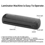 4-In-1Laminator Machine,It Has Quick Warm-Up, Fast Laminating Documentation And Photos, Increases Their Long-Term Color Preservation. Suitable For Family, Office And School-FBA Shipping
