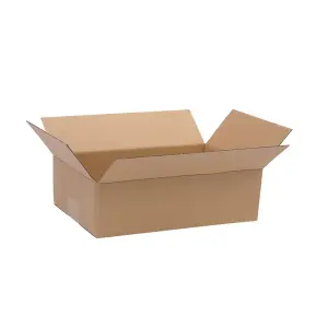 100 Corrugated Paper Boxes 6x4x2' - 15.2X10.2X5.1cm - Yellow