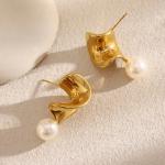 316L Stainless Steel Irregular Geometric Ear Studs