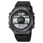 Electronic Watch Men's Compass Student Outdoor Sports Trend Luminous Alarm Clock