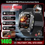 New Military 1400mAh Battery Smart Watch With LED Flashlight