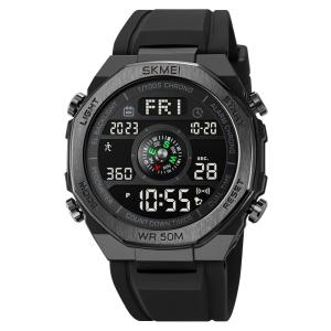 Electronic Watch Men's Compass Student Outdoor Sports Trend Luminous Alarm Clock