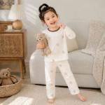 SpringAutumn Boneless Boys And Girls Autumn Top And Pants Set 7A Antibacterial Underwear Set