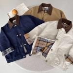 Spring Boys' And Girls' Korean-Style Trendy Plaid Patchwork Jacket