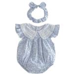 Summer Lightweight Baby Romper Summer Floral Fragments