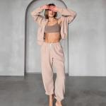 Autumn And Winter New Sports Casual Polar Fleece Cardigan Sweater Suit