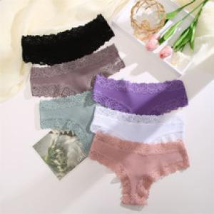 Cotton-crotch Comfortable And Sexy Low-rise Ribbed Briefs