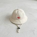Baby Fisherman Hat With Small Spade Embroidery For Sun Protection