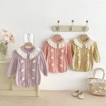 Lotus-leaf-neck Knitted Jumpsuit