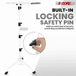 Projector Stand 29.5 To 71 Inch Adjustable Tripod 2 Shelves Portable Laptop Cart W Phone Holder