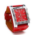 Men's Stylish And Cool Military-style Watch Square Dial Simulated Three-layer Design
