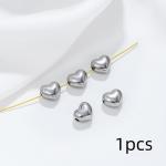Double-sided Through-hole Heart Spacer Pendant For DIY Bracelet Jewelry