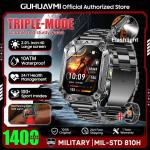 New Military 1400mAh Battery Smart Watch With LED Flashlight