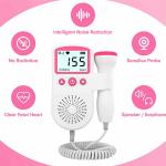Fetal Doppler Detector Baby Heart Beat Rate Probe Prenatal Monitor Ultrasonic