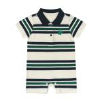 Simple Printed Class A Summer Short-sleeve Baby Romper