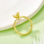 S925 Silver 2.0g Gold Plated 2.0ct Marquise Moissanite Ring, 2x6mm D VVS1, GRA Certified US 5-9