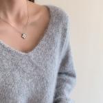 Furry Arabesquitic Fabric Women's Loose Bottoming Sweater