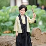 Childrens Yellow Japanese-style Kimono Set