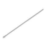 S925 Silver 13.2g Moissanite Tennis Bracelet, 40pcs D VVS1 Bezel Set, GRA Certified 16.5cm