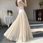 Elegant Chiffon Maxi Skirt With A Full Hemline