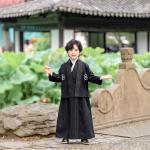Childrens Yellow Japanese-style Kimono Set