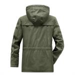 Warm Cotton Coat Blue Men's Cotton-quilted