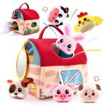 Animal Farm Little House Plush Toy For Infants And Toddlers
