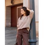 Laid-back Style Loose-fitting Pullover Knit Sweater