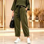 AutumnWinter Corduroy Plus-size Womens Casual Trousers