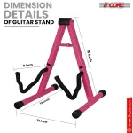 5 Core Guitar Stand A Shape Foam Arm Rubber Pad For Acoustic Electric Bass
