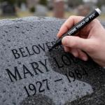 Black Oil-based Waterproof Pen Large-capacity Oil-based Pen For Logistics Use Wide-tip Penwholesale Available