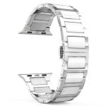 Universal Stainless Steel And Black Ceramics Apple Stainless Steel Strap